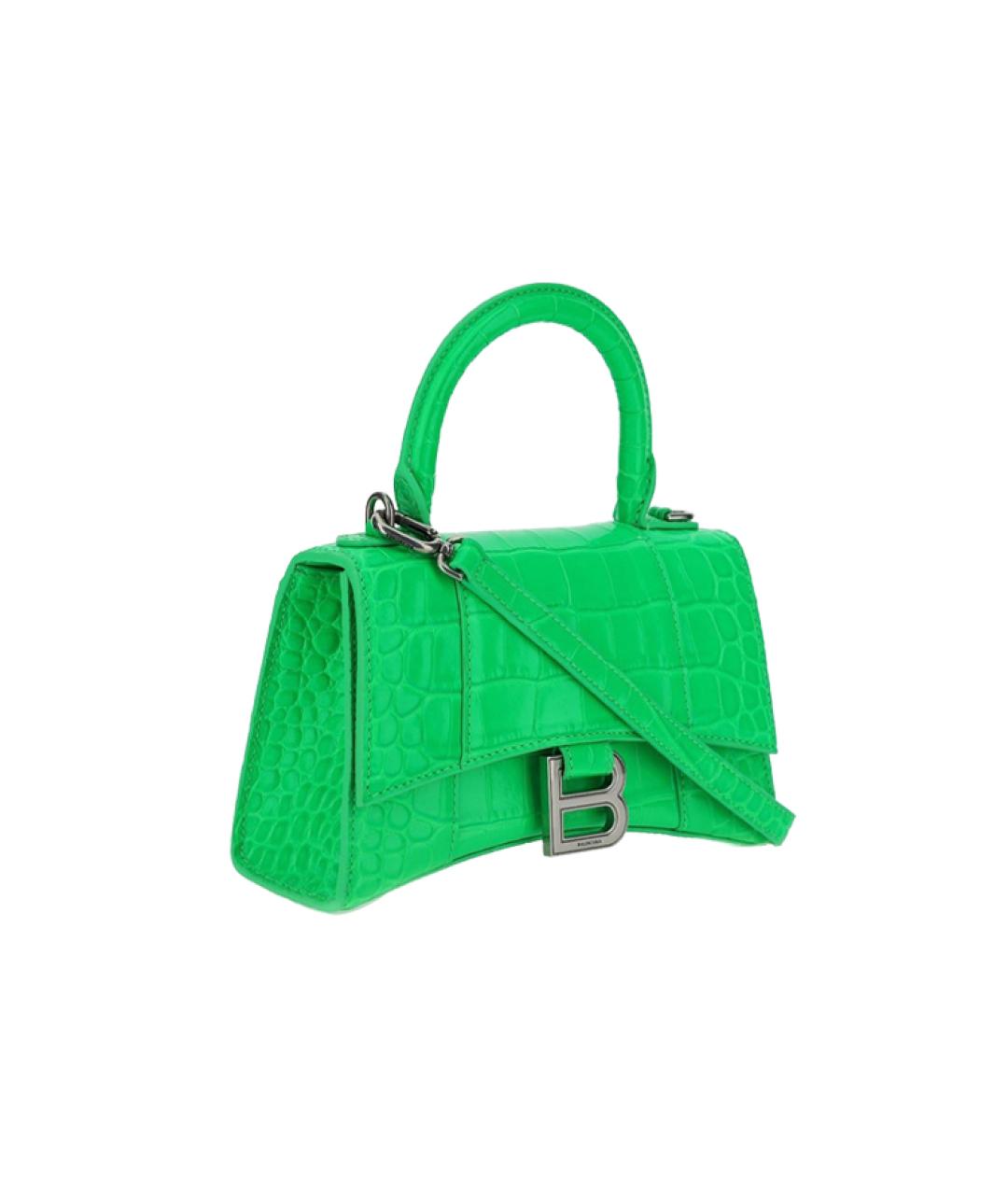 BALENCIAGA Зеленая кожаная сумка через плечо, фото 2