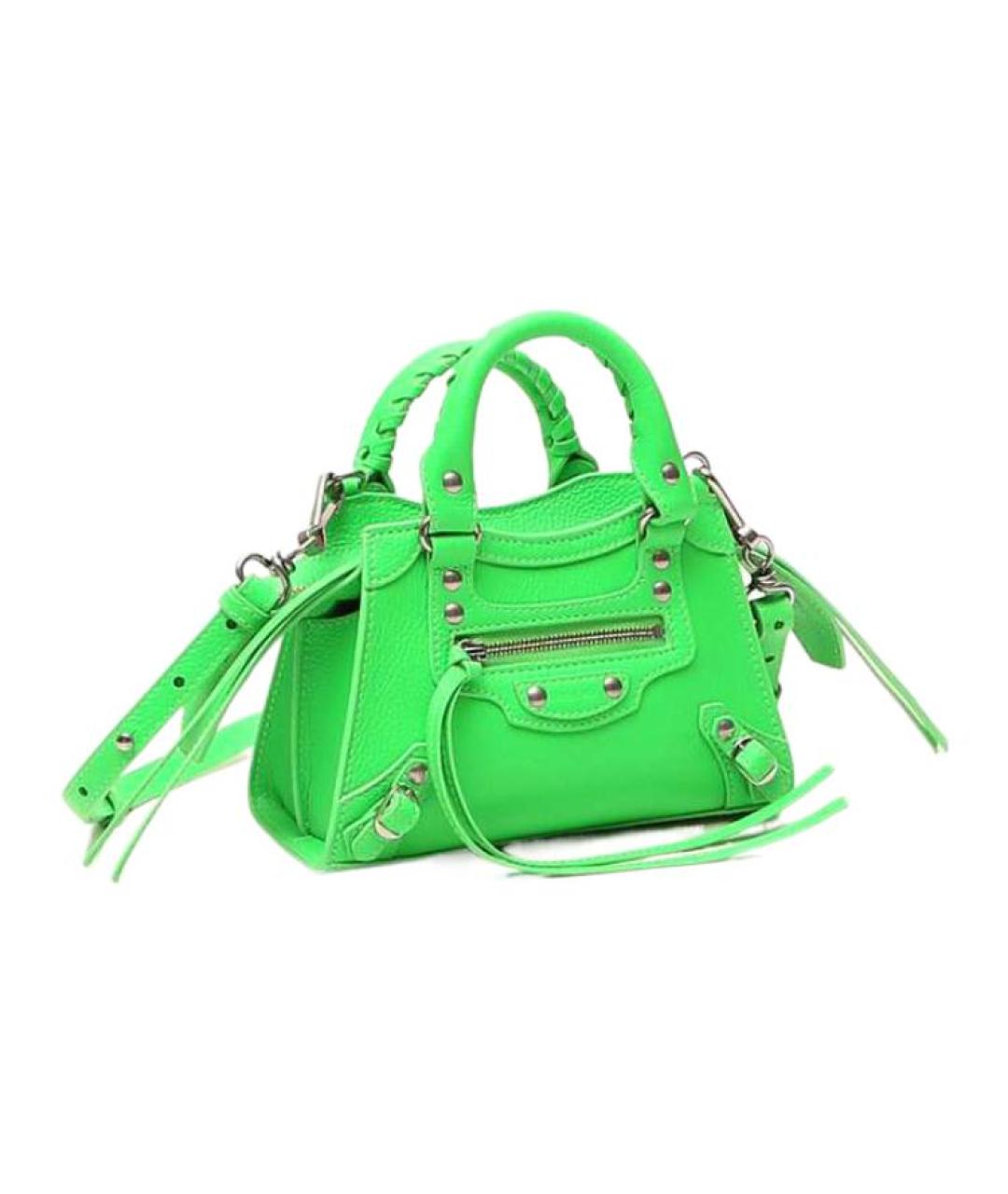 BALENCIAGA Зеленая сумка через плечо, фото 3