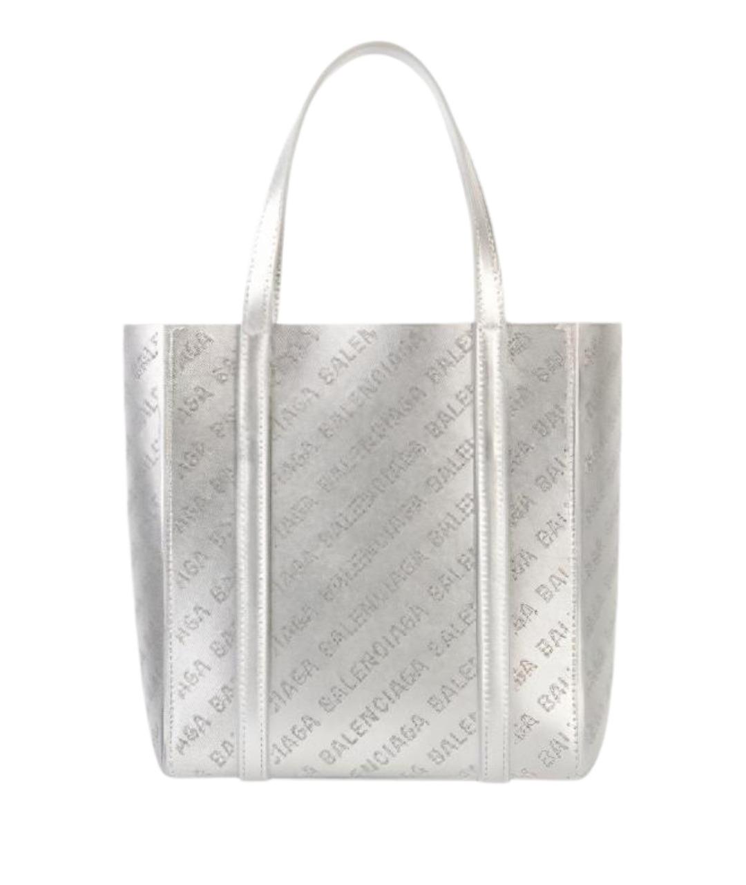 BALENCIAGA Серебряная сумка через плечо, фото 1