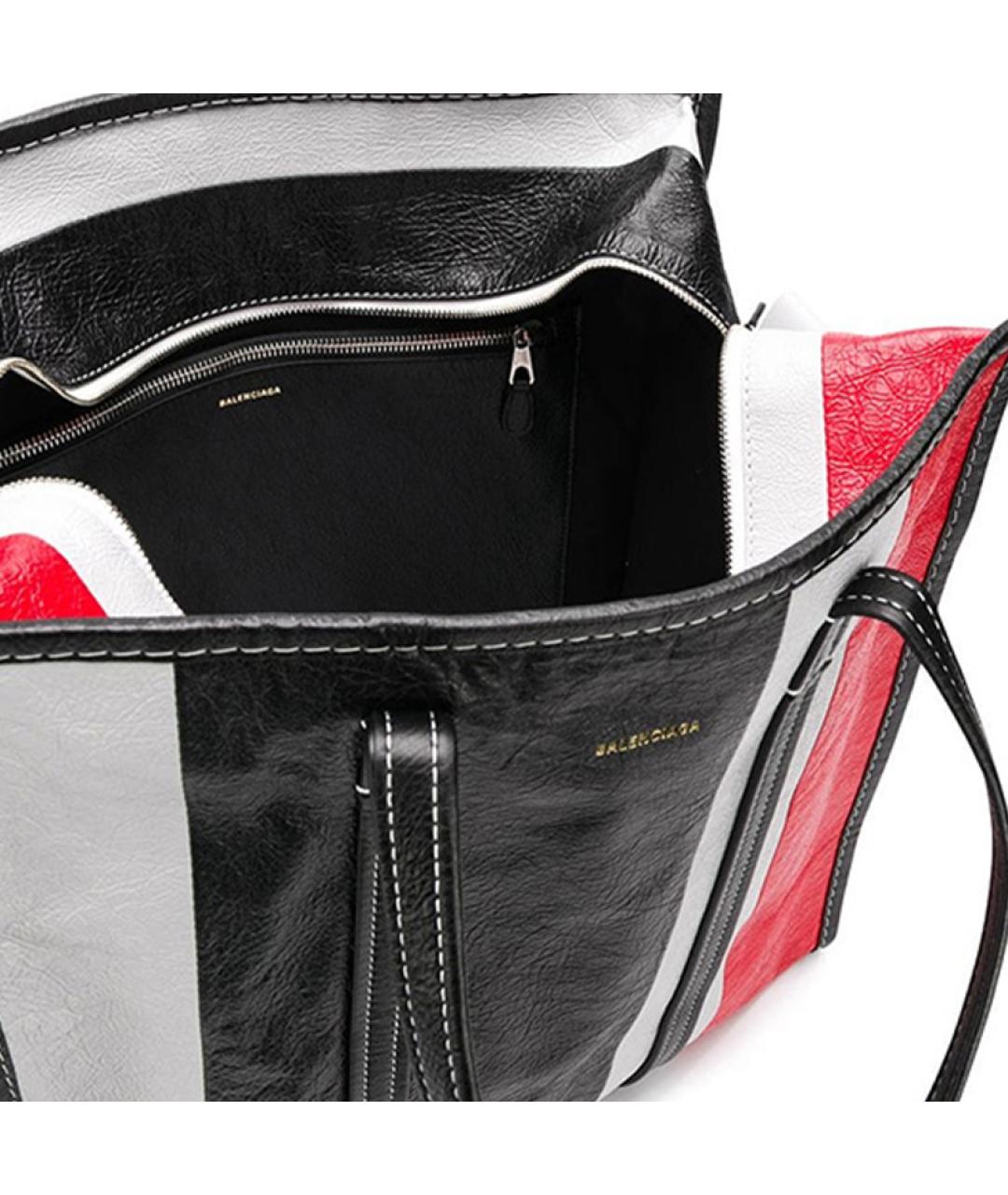 BALENCIAGA Черная кожаная сумка на плечо, фото 4