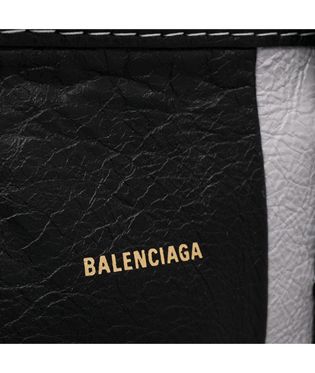 BALENCIAGA Черная кожаная сумка на плечо, фото 3