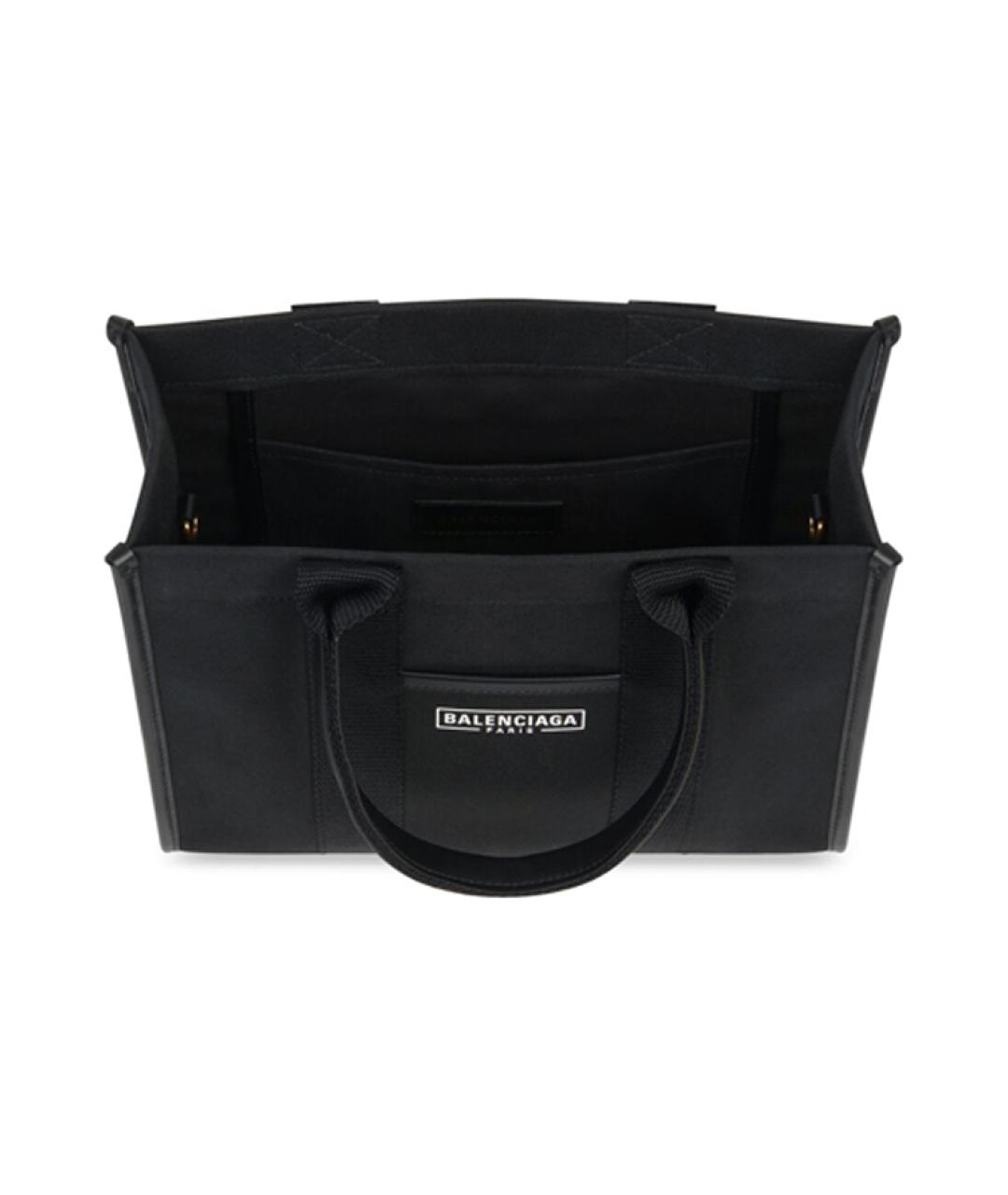 BALENCIAGA Черная кожаная сумка через плечо, фото 5