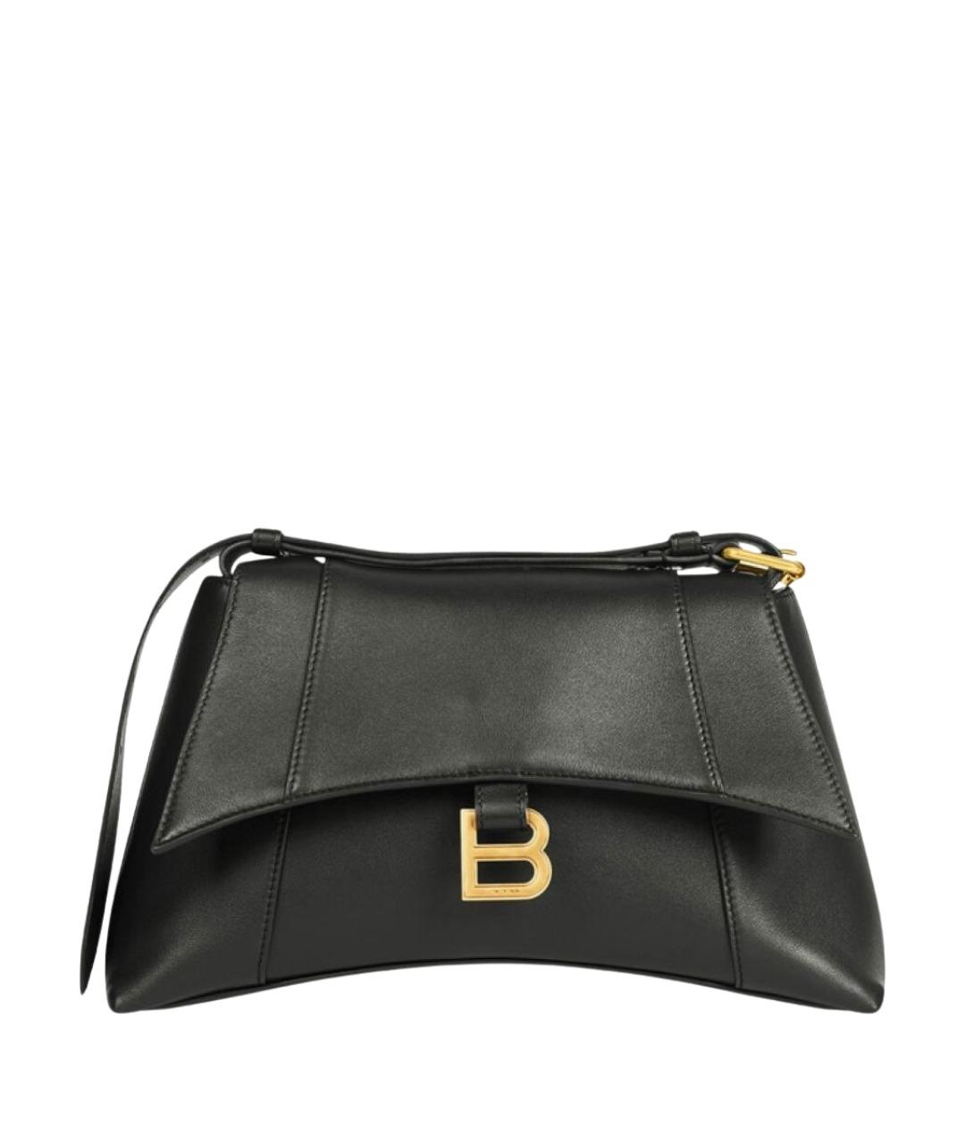 BALENCIAGA Черная кожаная сумка через плечо, фото 1