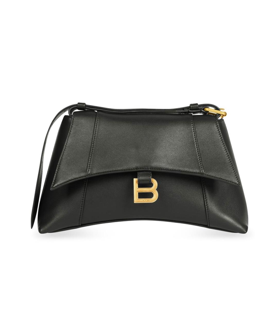 BALENCIAGA Черная кожаная сумка через плечо, фото 4