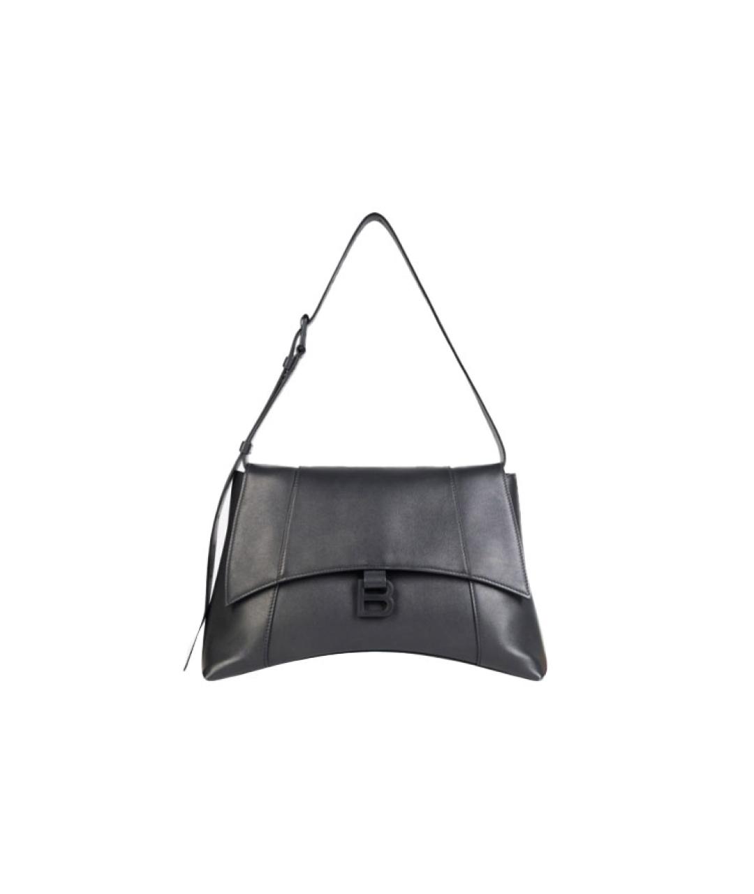 BALENCIAGA Черная кожаная сумка через плечо, фото 6