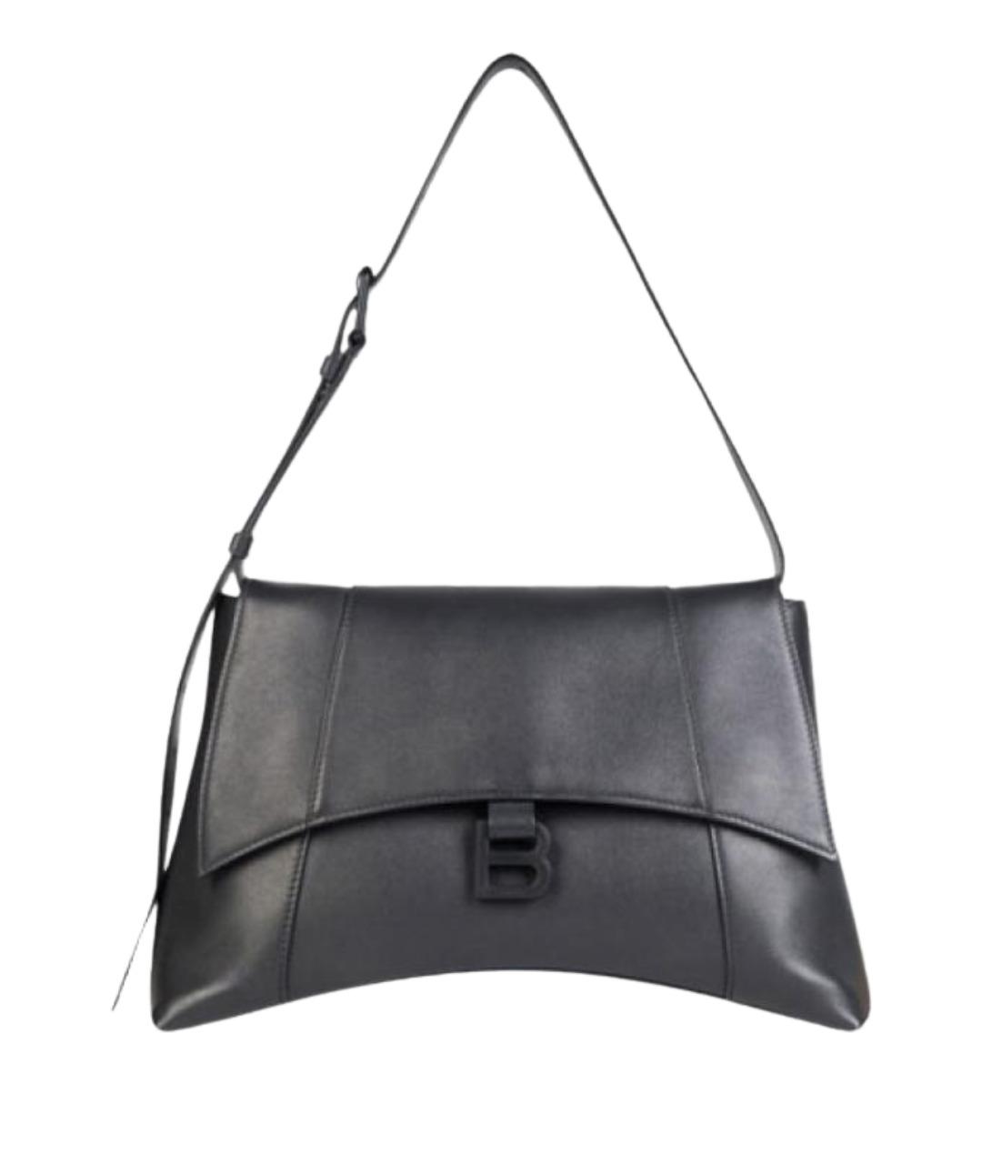 BALENCIAGA Черная кожаная сумка через плечо, фото 1