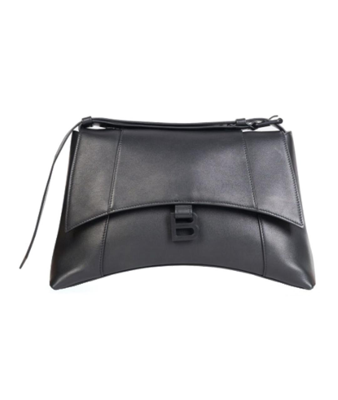 BALENCIAGA Черная кожаная сумка через плечо, фото 4