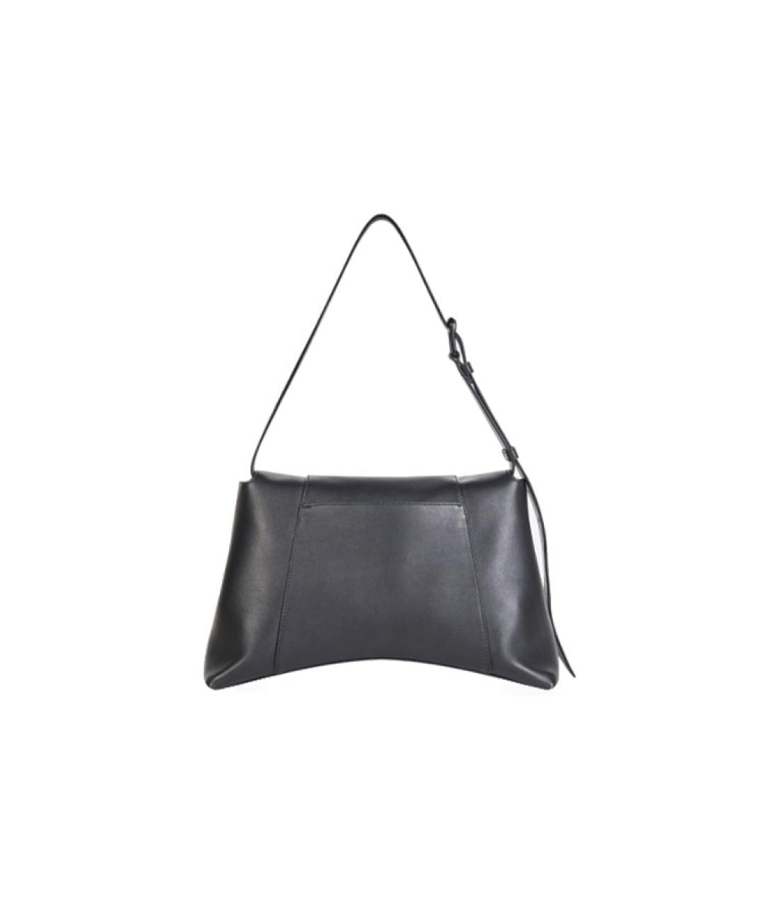 BALENCIAGA Черная кожаная сумка через плечо, фото 2