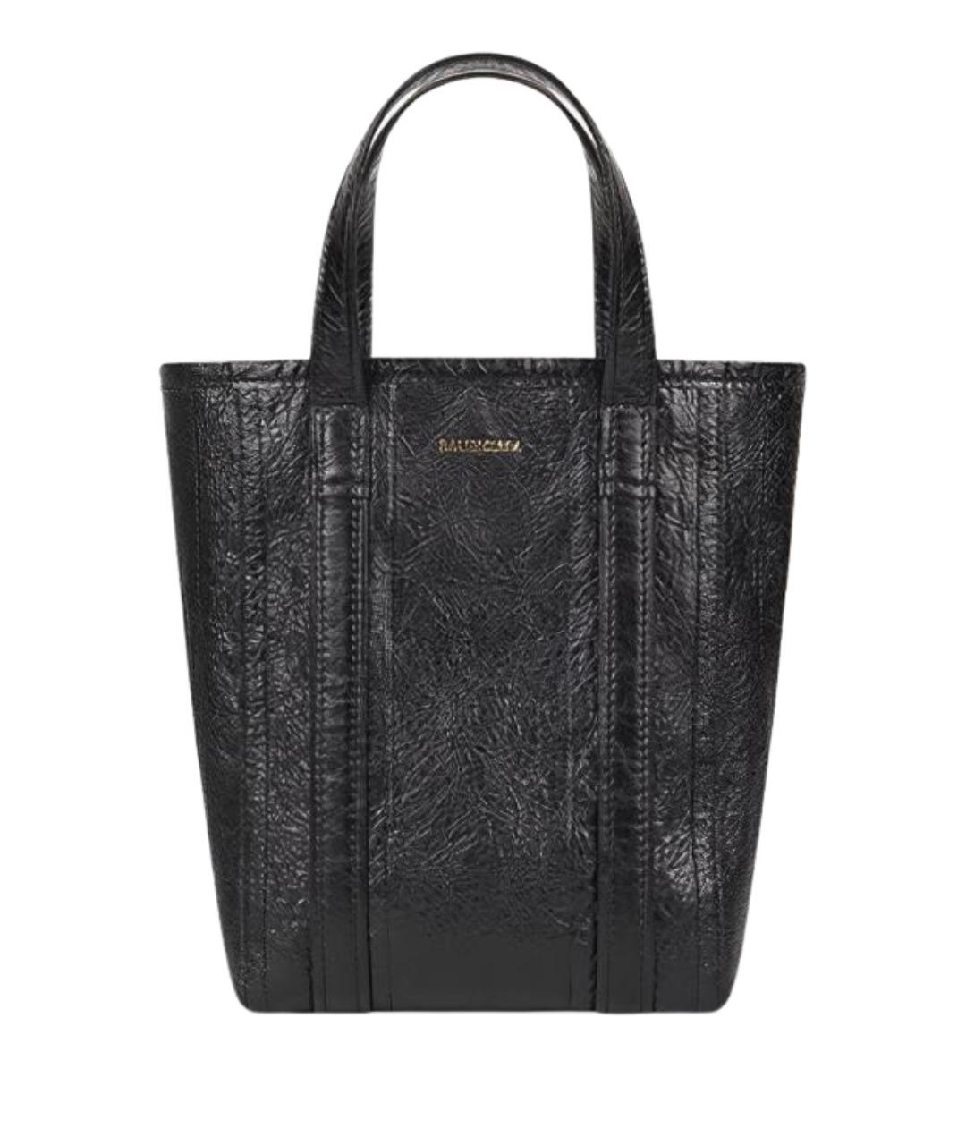 BALENCIAGA Черная кожаная сумка через плечо, фото 1