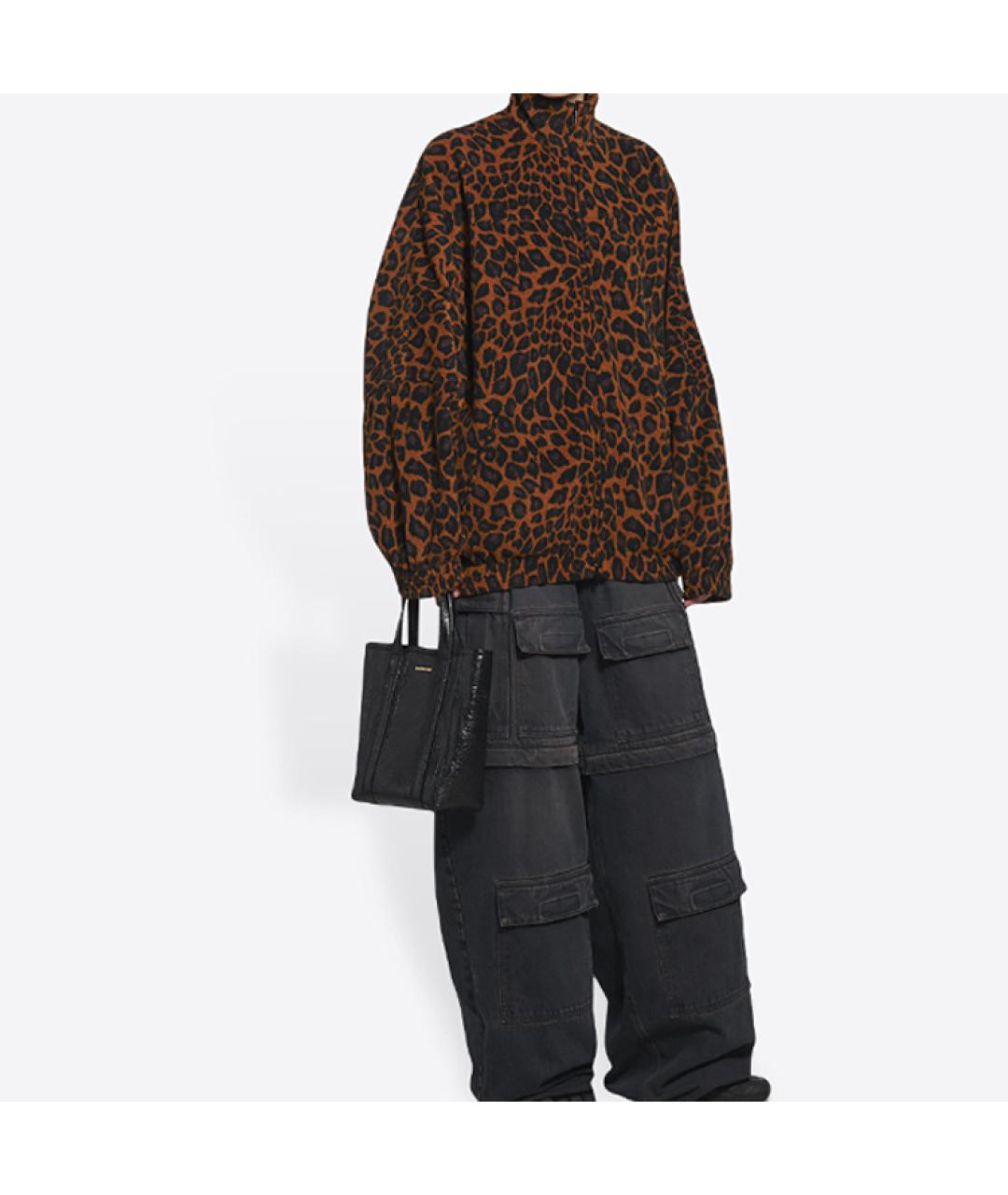 BALENCIAGA Черная кожаная сумка через плечо, фото 6