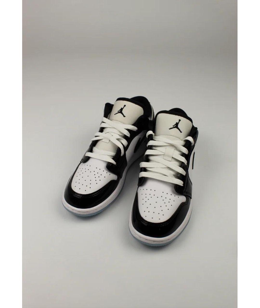 JORDAN Черные кожаные кроссовки, фото 4