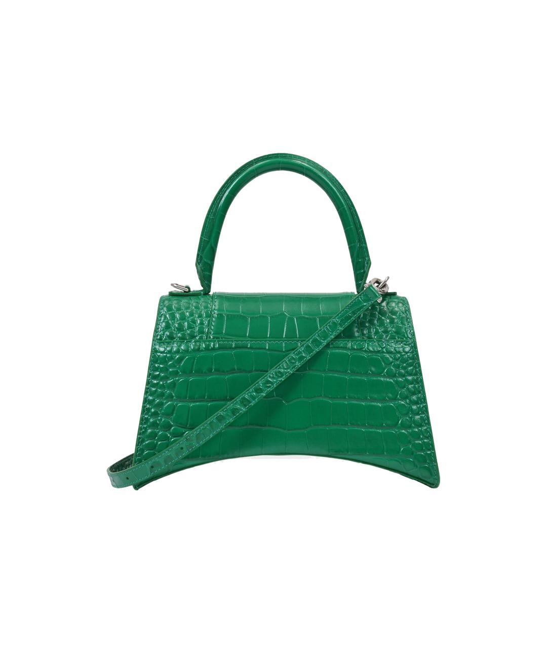 BALENCIAGA Зеленая кожаная сумка через плечо, фото 3