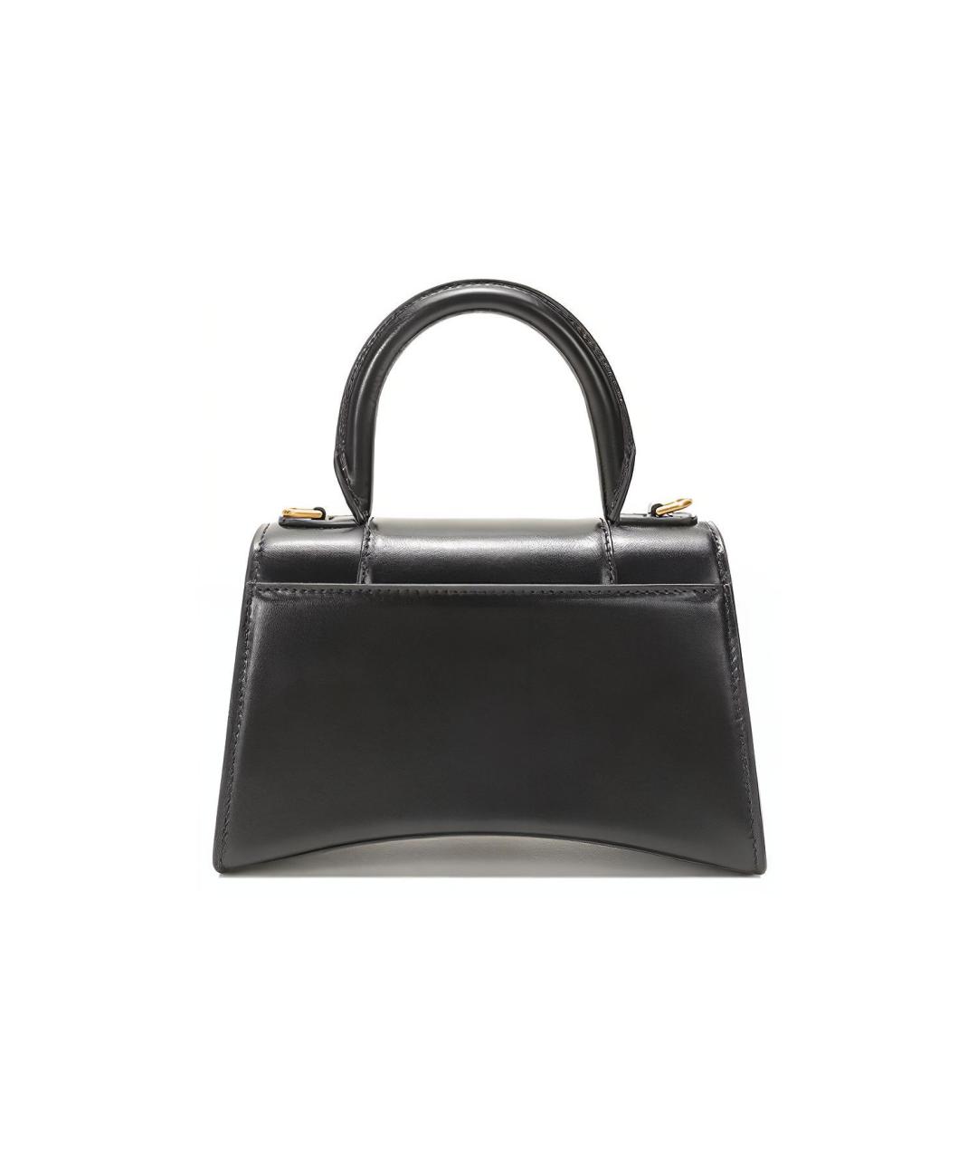 BALENCIAGA Черная кожаная сумка через плечо, фото 3