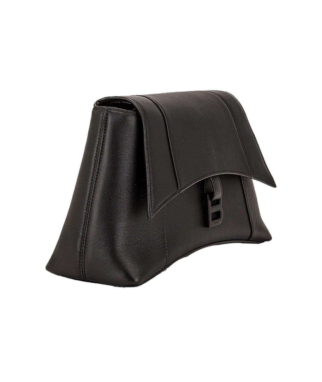 BALENCIAGA Черная кожаная сумка через плечо, фото 3