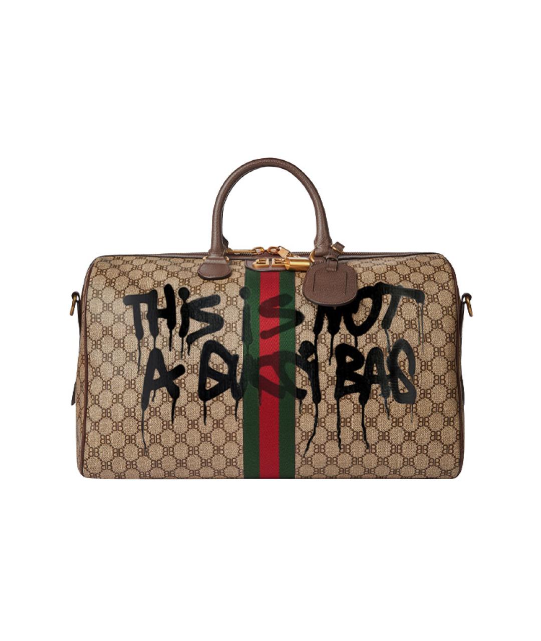 BALENCIAGA Бежевая дорожная/спортивная сумка, фото 1