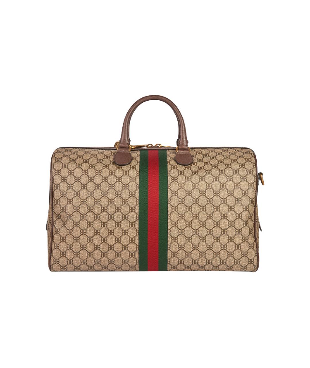 BALENCIAGA Бежевая дорожная/спортивная сумка, фото 3