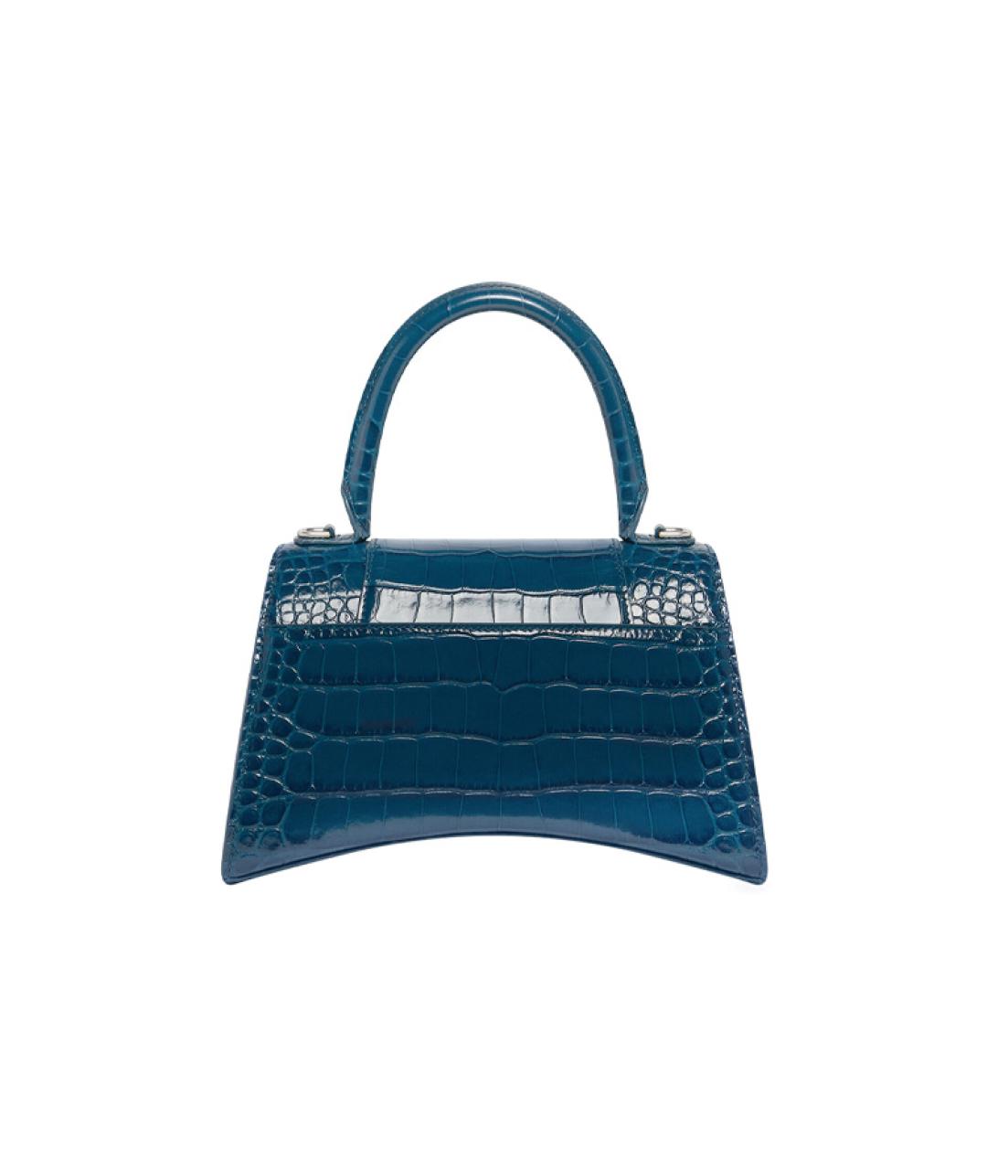 BALENCIAGA Синяя кожаная сумка через плечо, фото 3