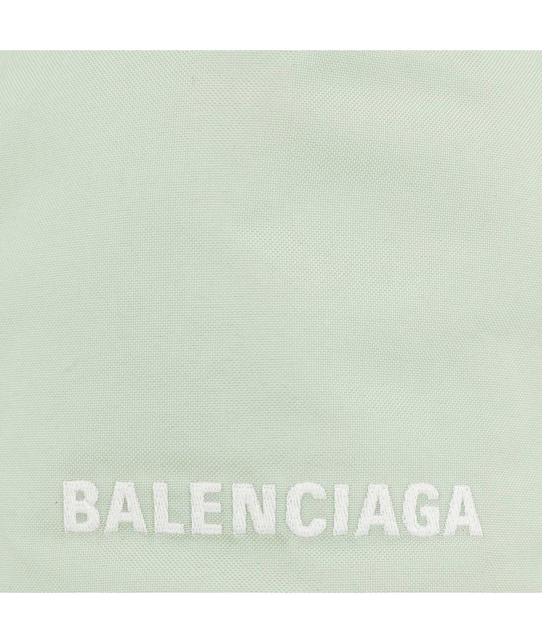 BALENCIAGA Салатовая кожаная сумка через плечо, фото 7