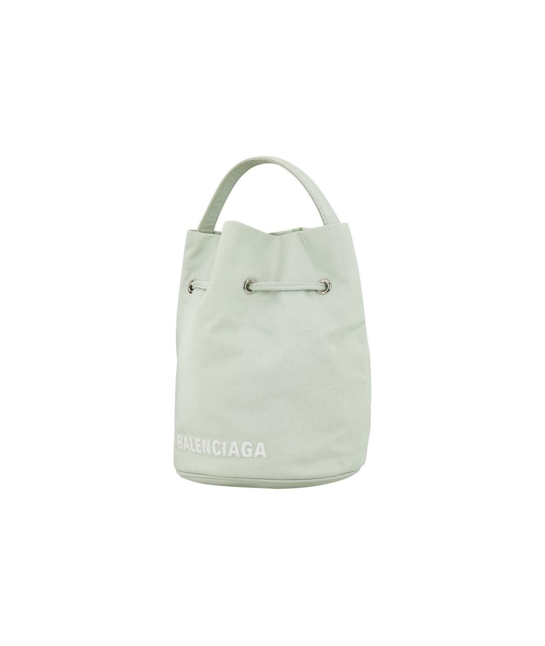 BALENCIAGA Салатовая кожаная сумка через плечо, фото 3