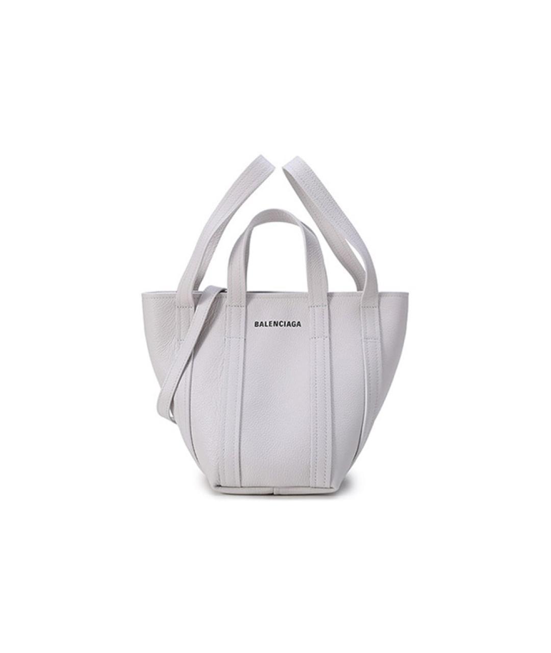 BALENCIAGA Белая кожаная сумка через плечо, фото 1