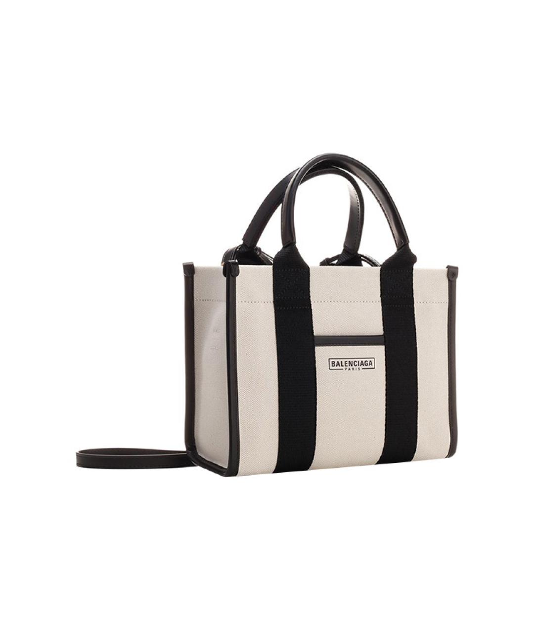 BALENCIAGA Белая тканевая сумка через плечо, фото 2