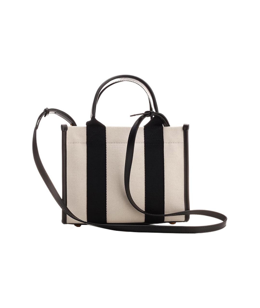 BALENCIAGA Белая тканевая сумка через плечо, фото 3