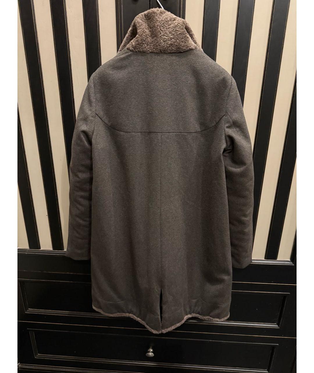 BRUNELLO CUCINELLI Коричневый кашемировый пуховик, фото 2