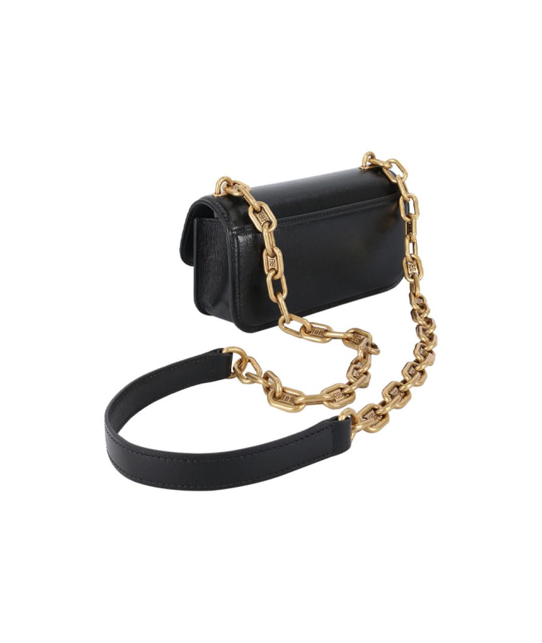 BALENCIAGA Черная кожаная сумка через плечо, фото 6