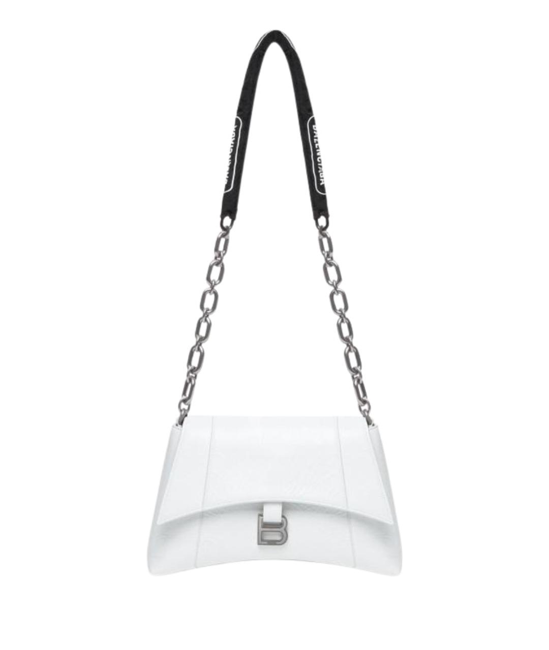BALENCIAGA Белая кожаная сумка через плечо, фото 1