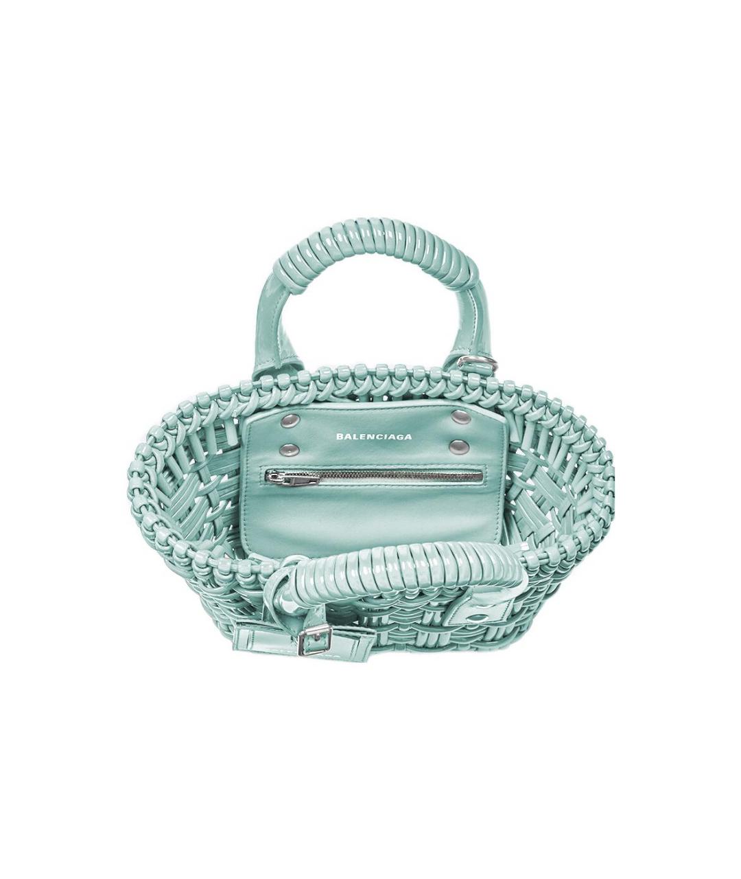 BALENCIAGA Бирюзовая сумка через плечо, фото 4