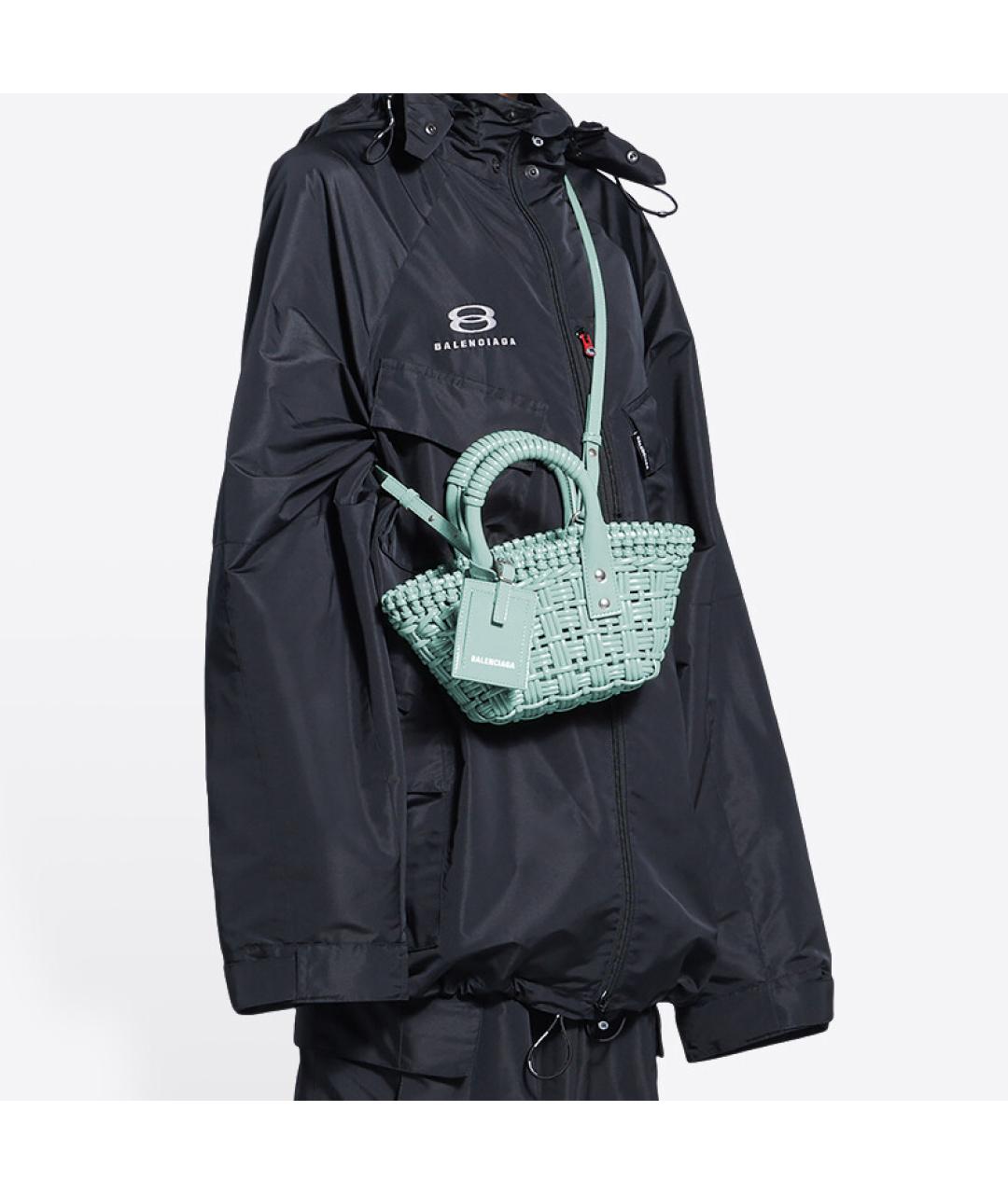 BALENCIAGA Бирюзовая сумка через плечо, фото 6