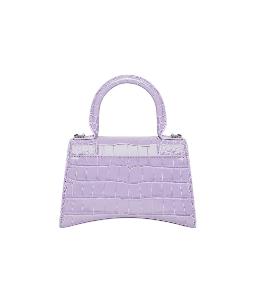 BALENCIAGA Фиолетовая кожаная сумка через плечо, фото 2