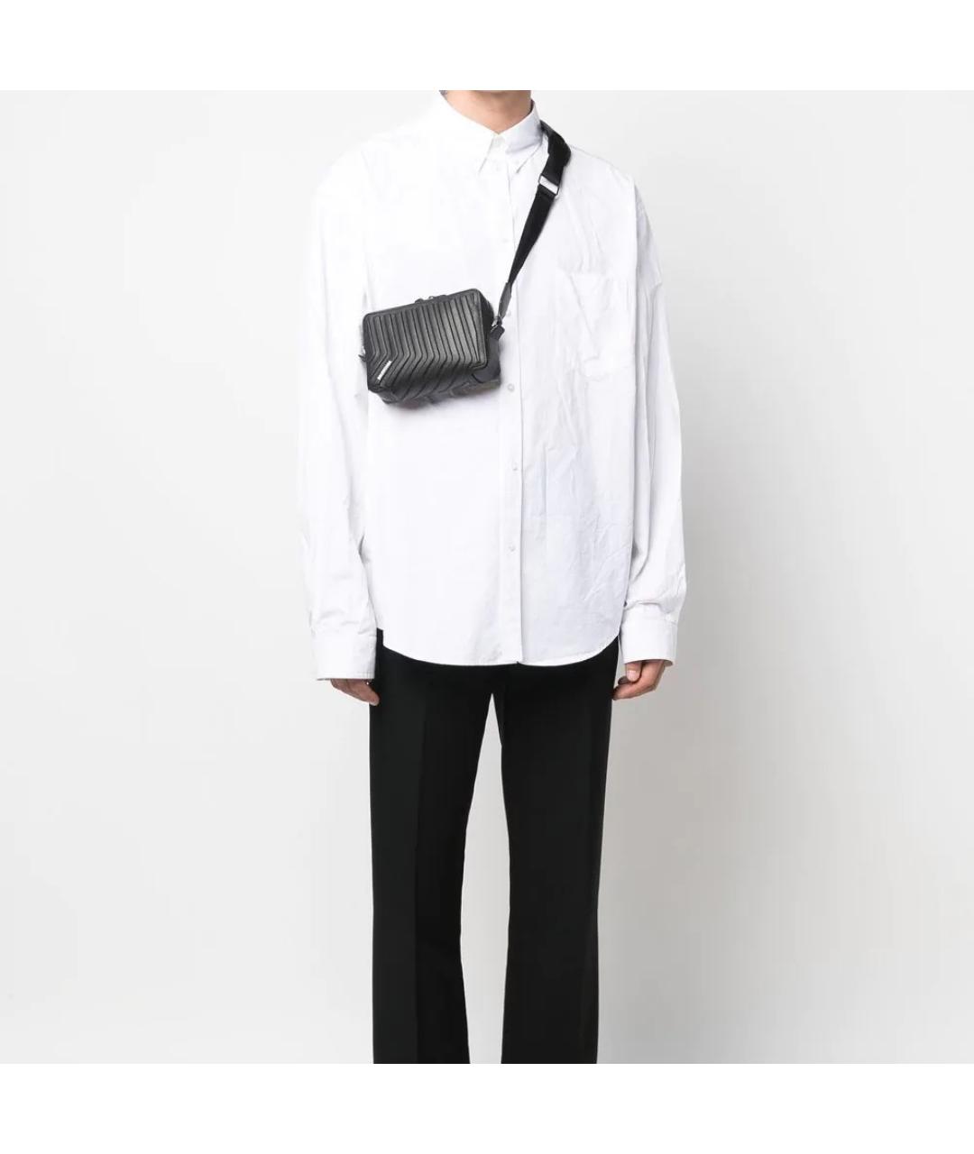 BALENCIAGA Черная кожаная сумка на плечо, фото 6