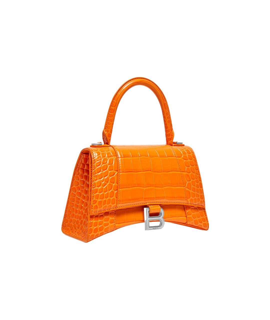 BALENCIAGA Оранжевая кожаная сумка через плечо, фото 3