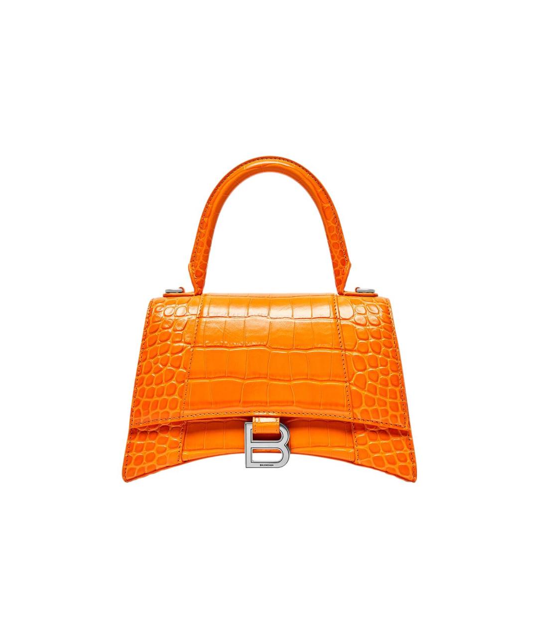 BALENCIAGA Оранжевая кожаная сумка через плечо, фото 1