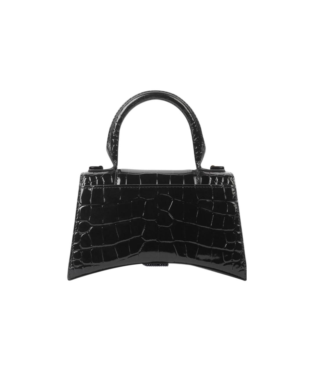 BALENCIAGA Черная кожаная сумка через плечо, фото 3