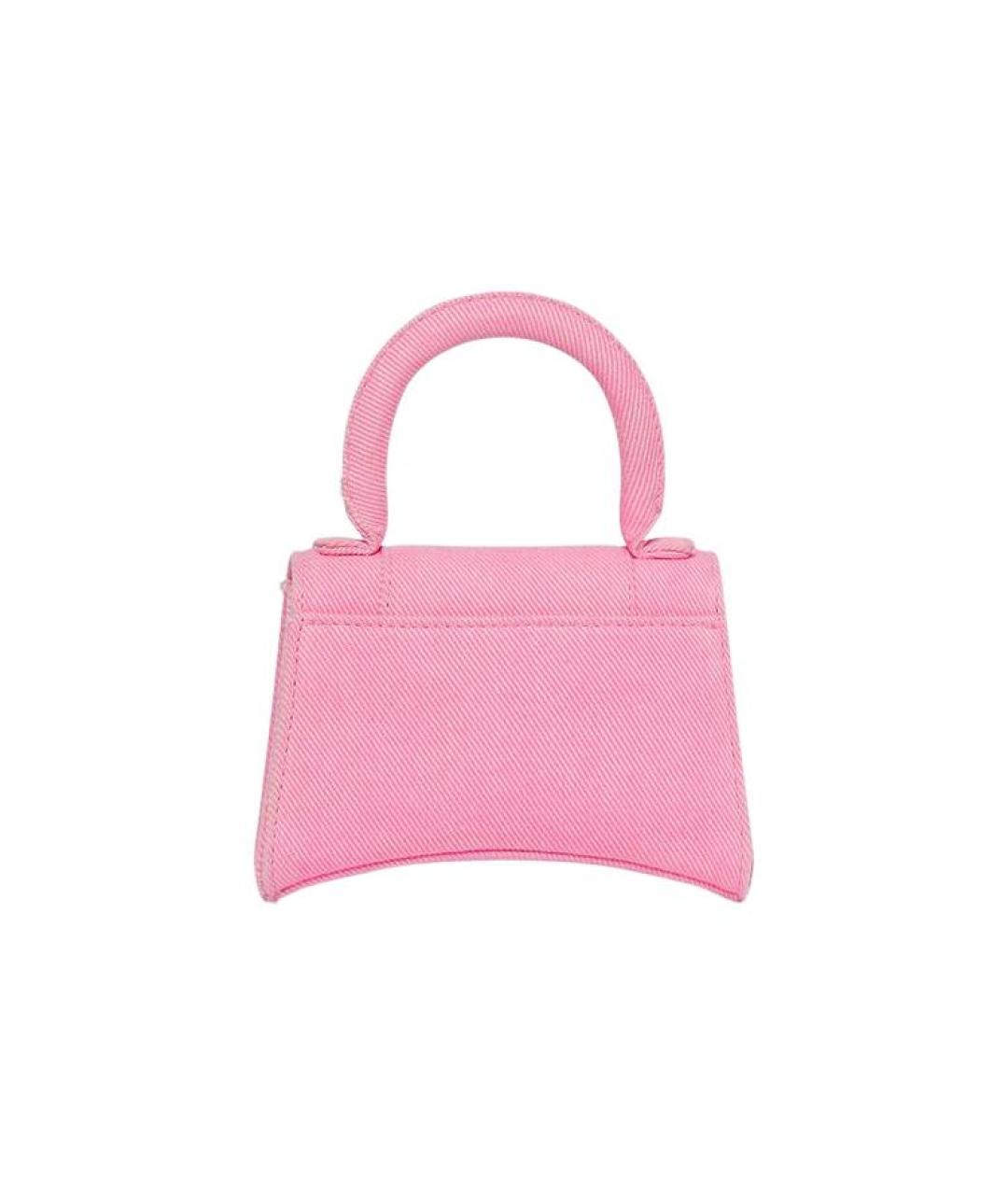 BALENCIAGA Розовая кожаная сумка через плечо, фото 2