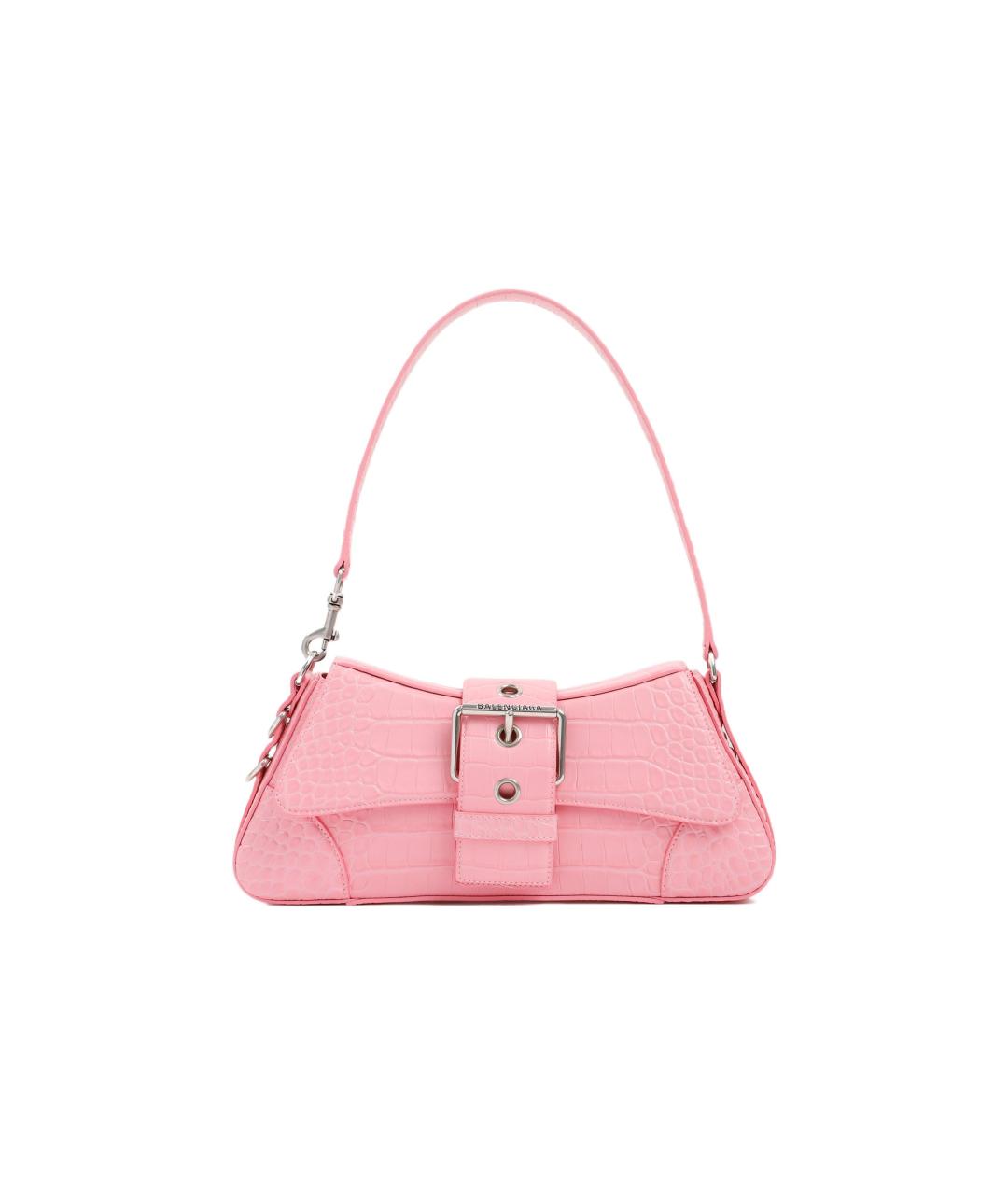 BALENCIAGA Розовая кожаная сумка через плечо, фото 1