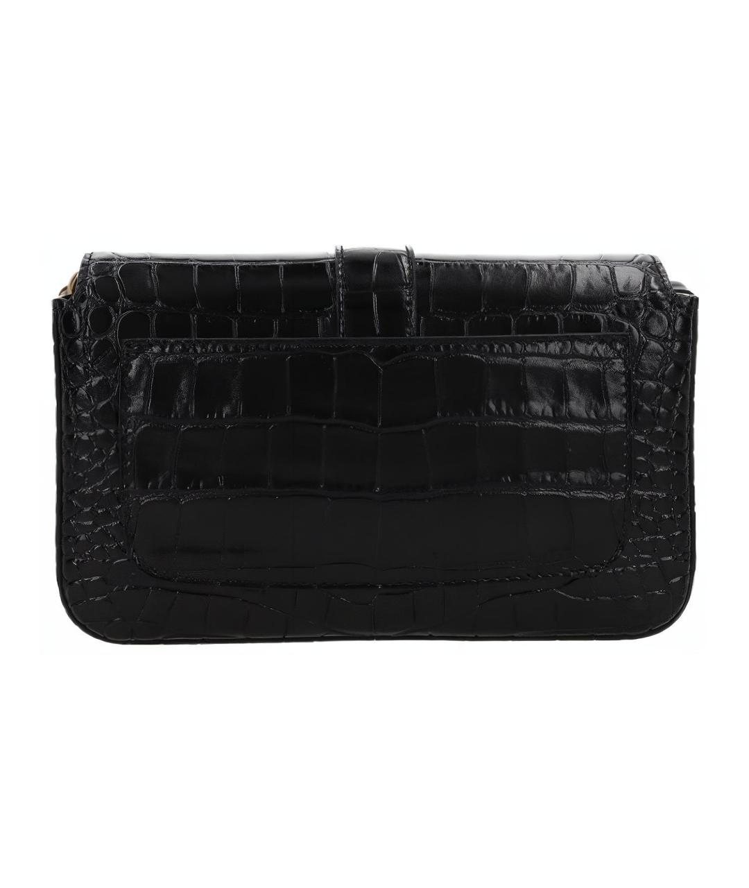 BALENCIAGA Черная кожаная сумка через плечо, фото 4