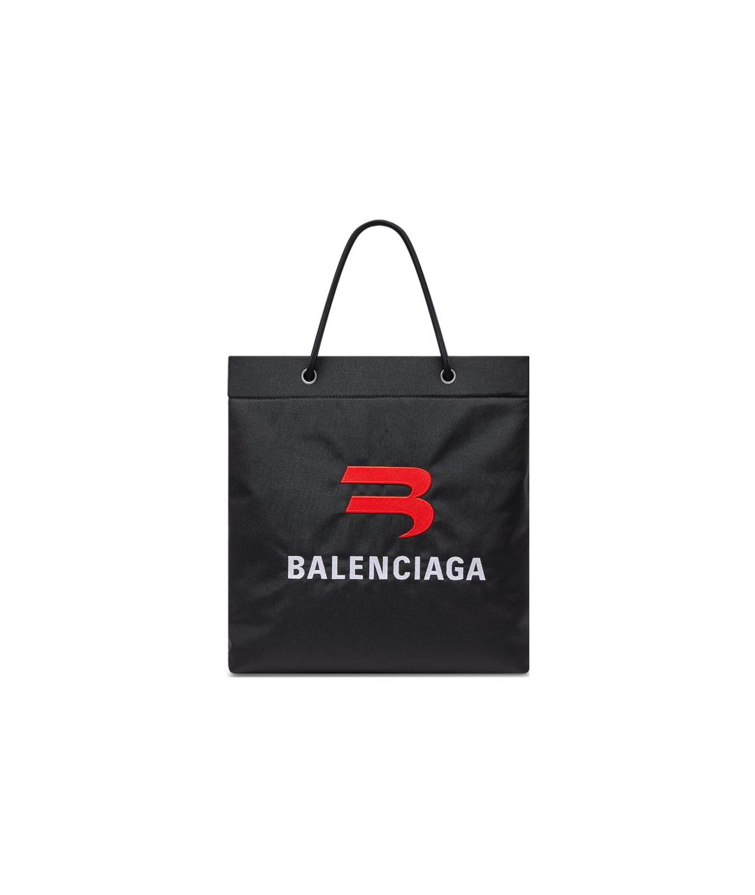BALENCIAGA Черная хлопковая сумка на плечо, фото 1