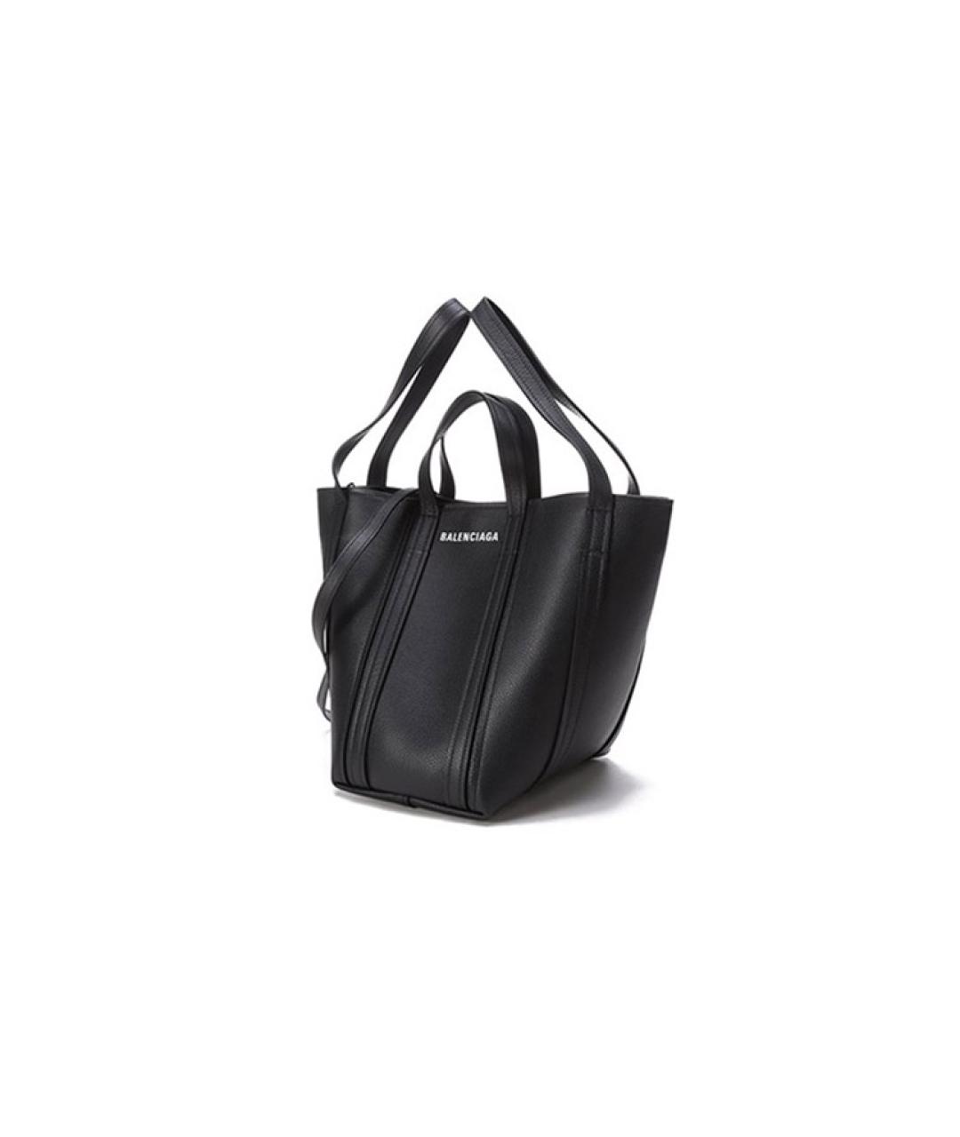 BALENCIAGA Черная кожаная сумка через плечо, фото 2