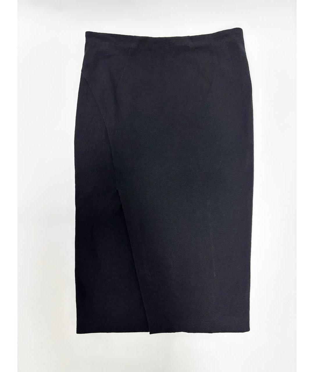 TOM FORD Черная хлопковая юбка миди, фото 2