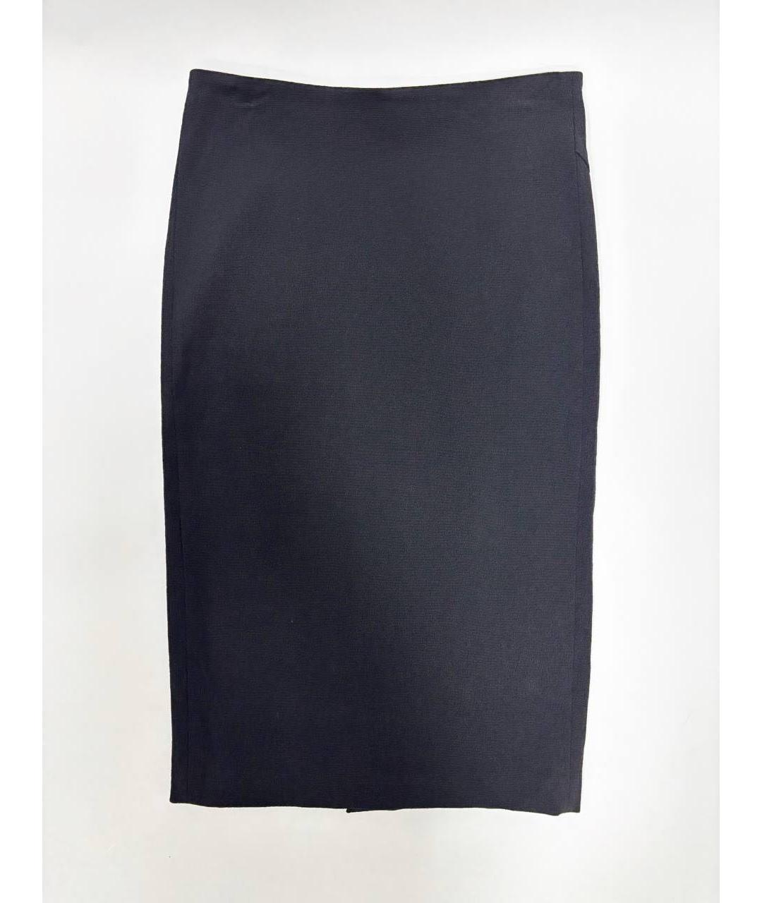 TOM FORD Черная хлопковая юбка миди, фото 7