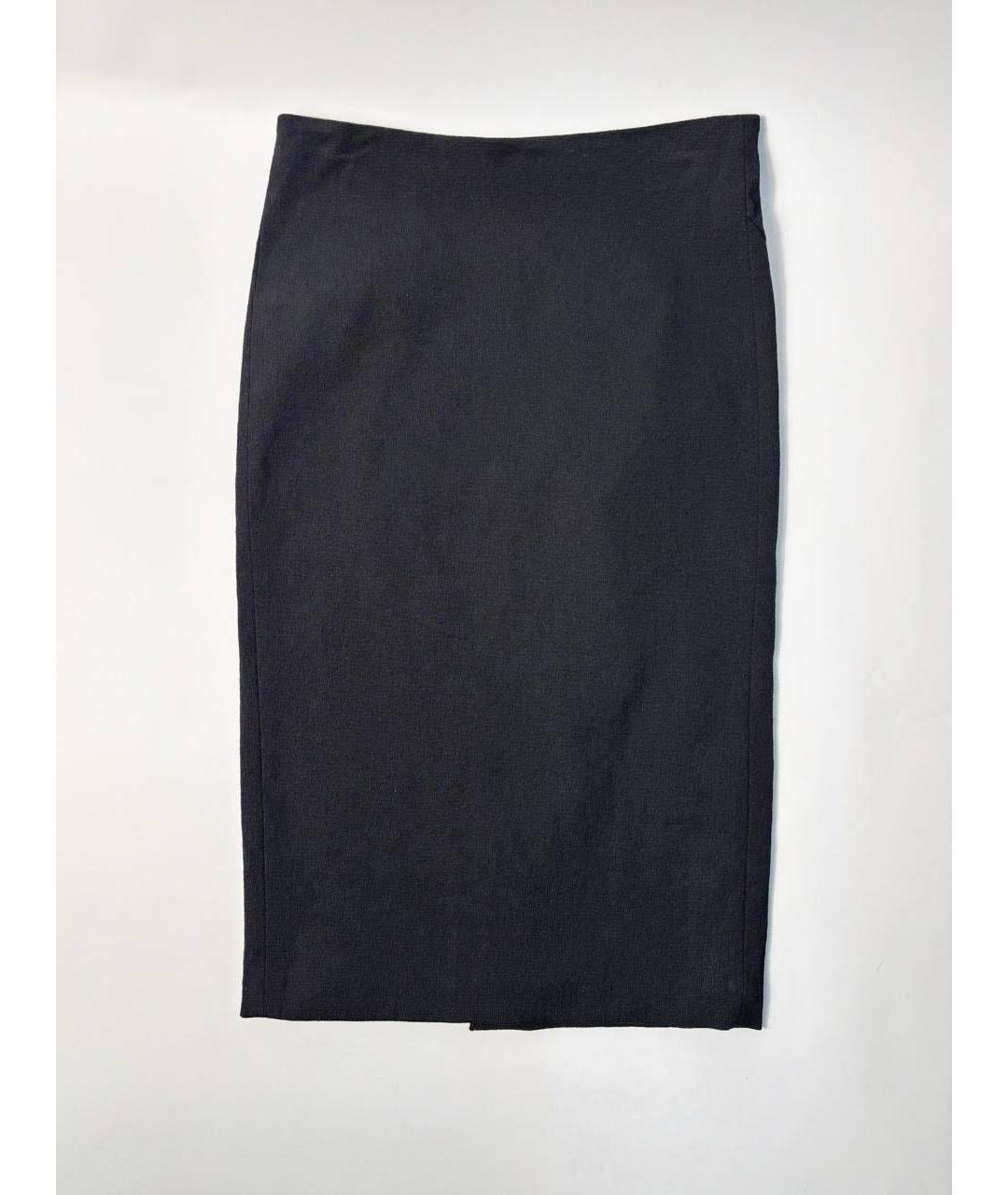 TOM FORD Черная хлопковая юбка миди, фото 5