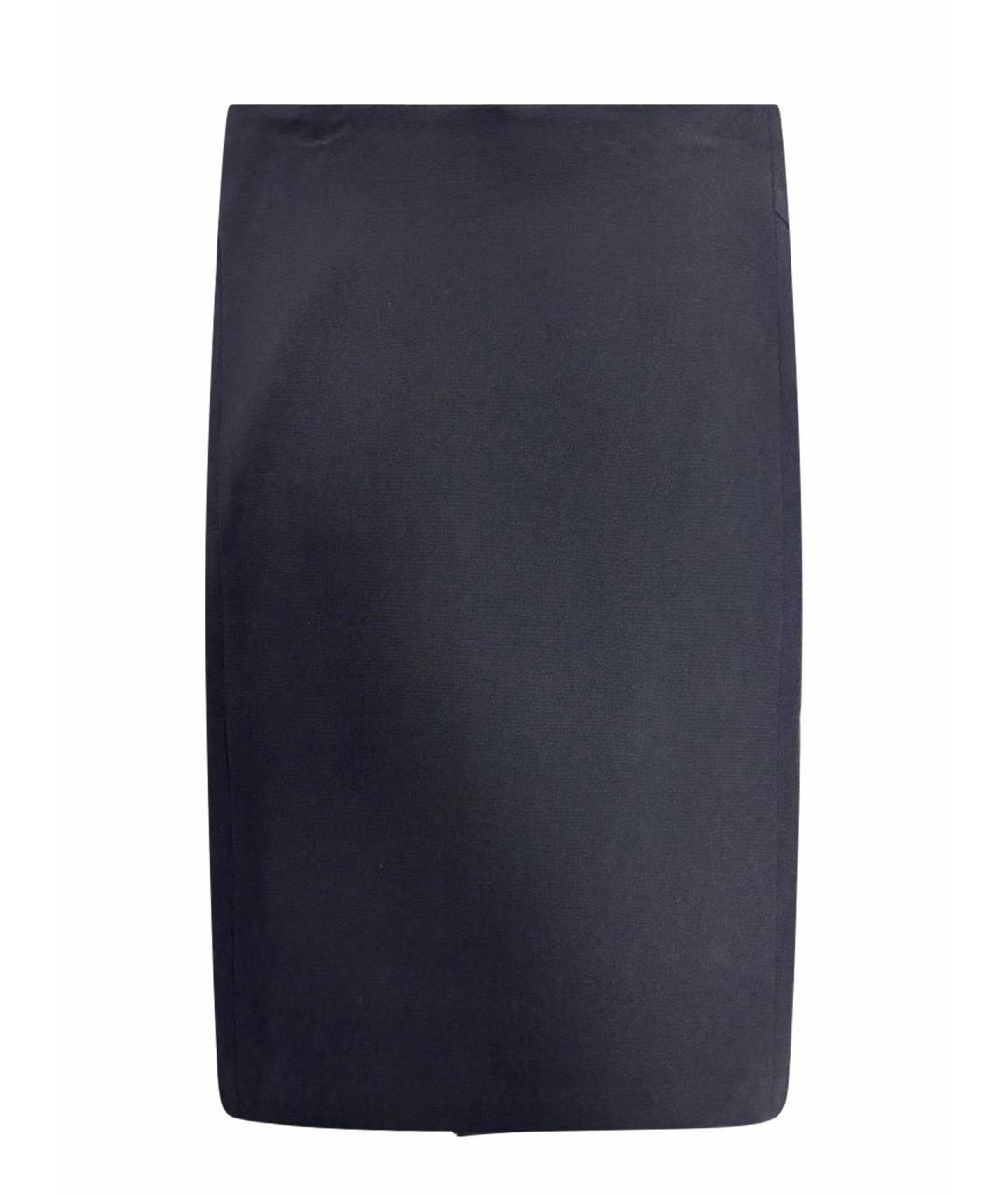 TOM FORD Черная хлопковая юбка миди, фото 1