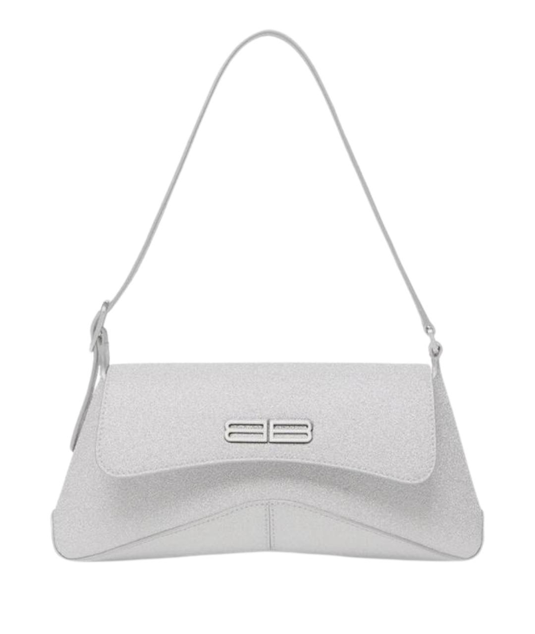 BALENCIAGA Серая кожаная сумка через плечо, фото 1