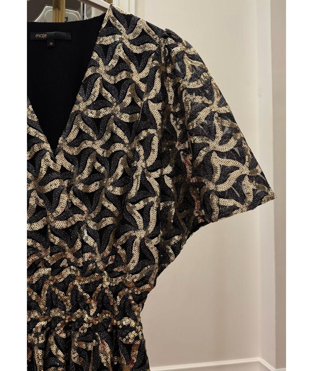 MAJE Мульти полиэстеровое повседневное платье, фото 3