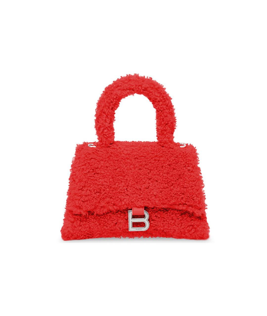 BALENCIAGA Красная кожаная сумка через плечо, фото 1