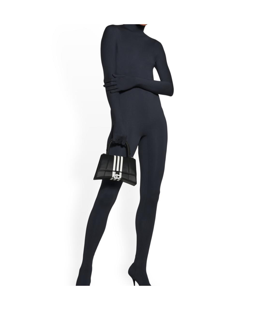 BALENCIAGA Черная кожаная сумка через плечо, фото 9