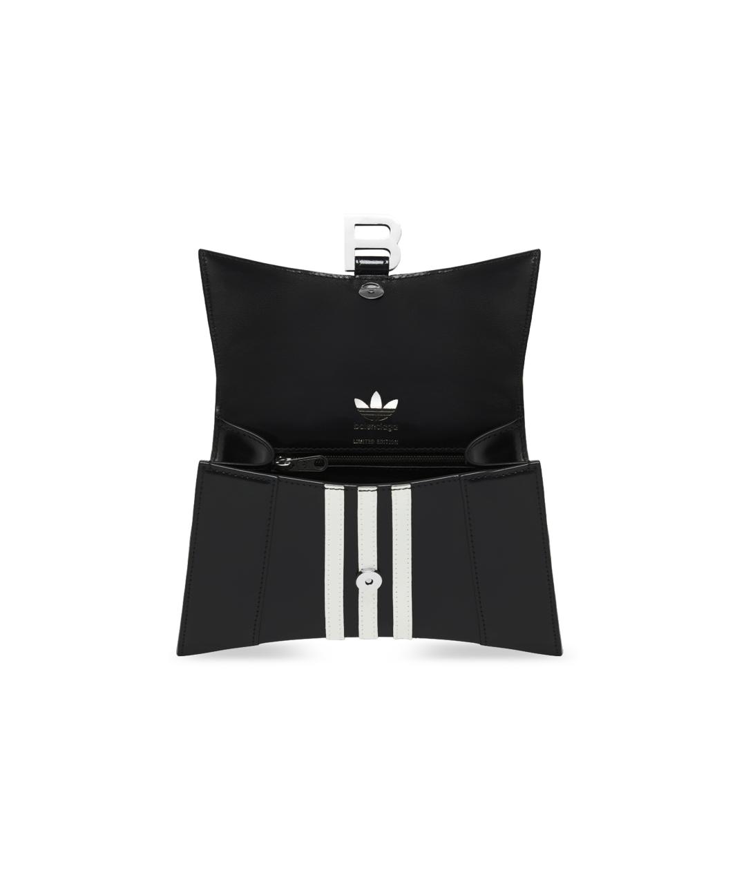 BALENCIAGA Черная кожаная сумка через плечо, фото 5